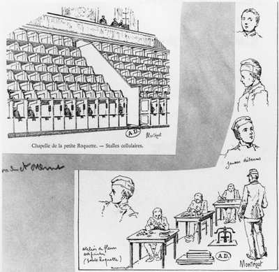 ラプチロケットの刑務所、1890年頃 作： Louis Montegut